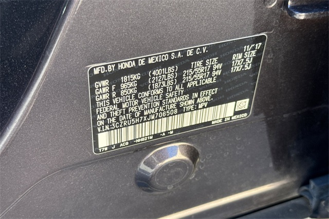 2018 Honda HR-V EX-L photo 35