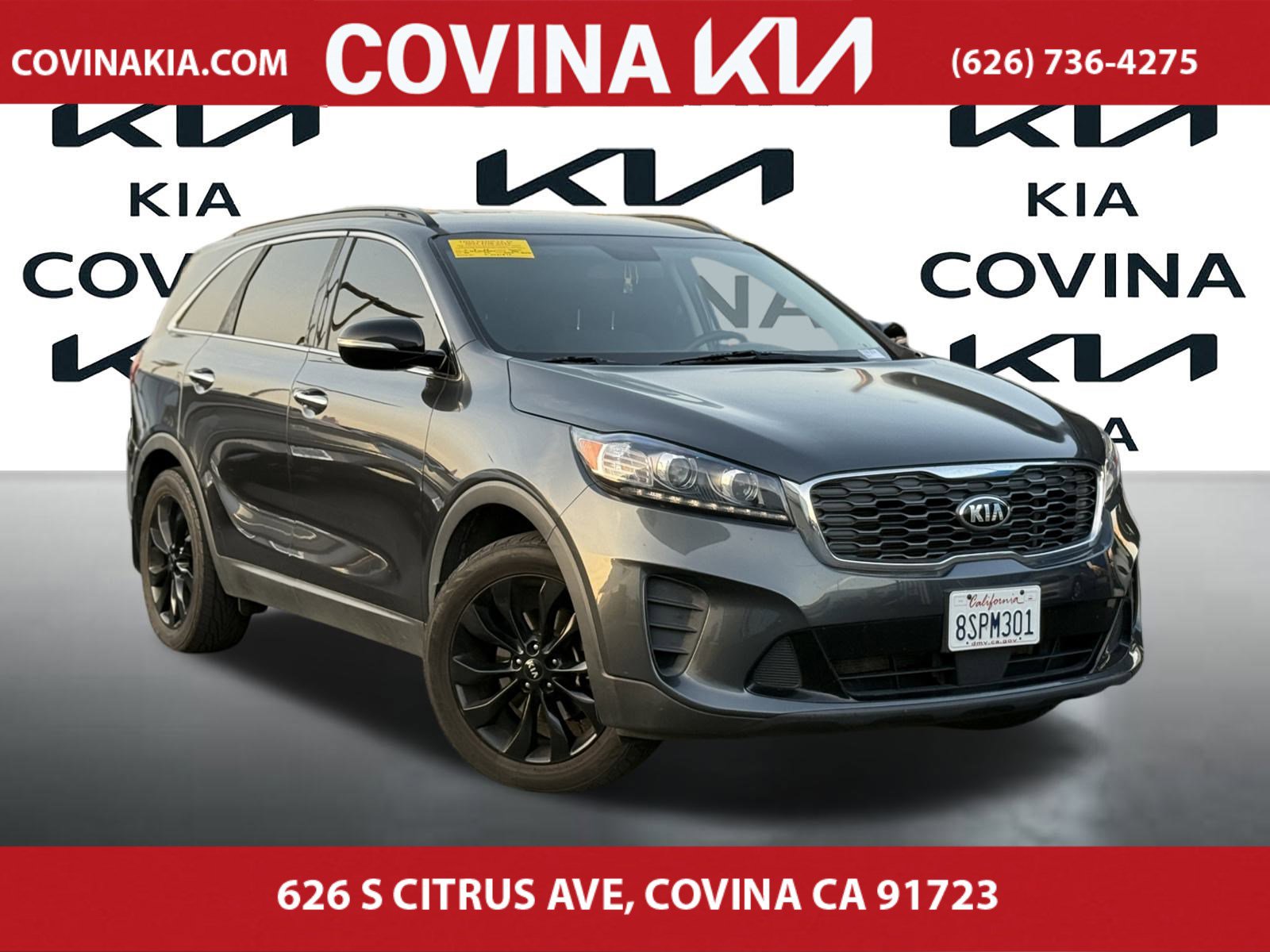 Used 2020 Kia Sorento S with VIN 5XYPG4A51LG696877 for sale in Covina, CA