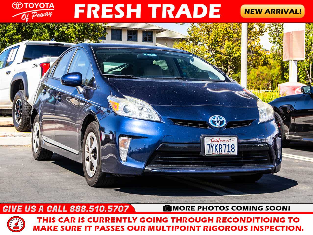 Used 2014 Toyota Prius Three with VIN JTDKN3DU3E1822785 for sale in Poway, CA