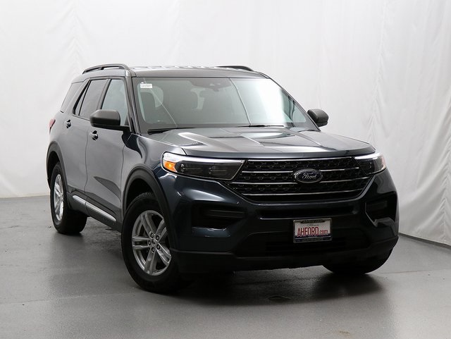 Used 2022 Stone Blue Metallic Ford XLT image 1