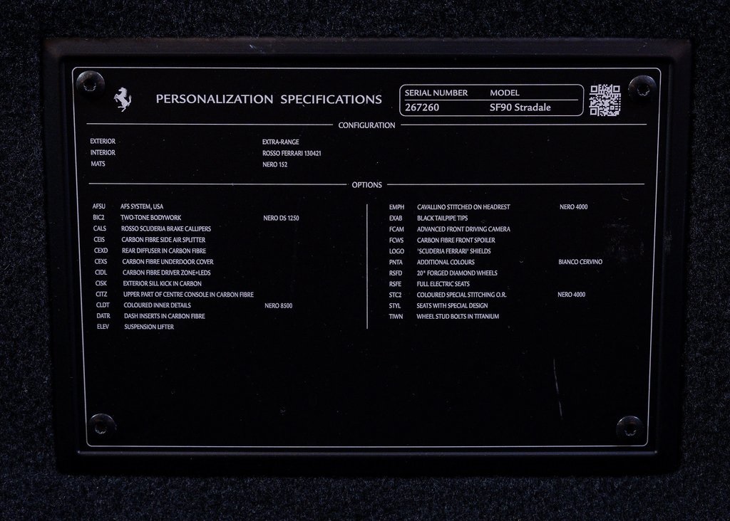 Certified Used 2021 Bianco Cervino Ferrari Base image 27