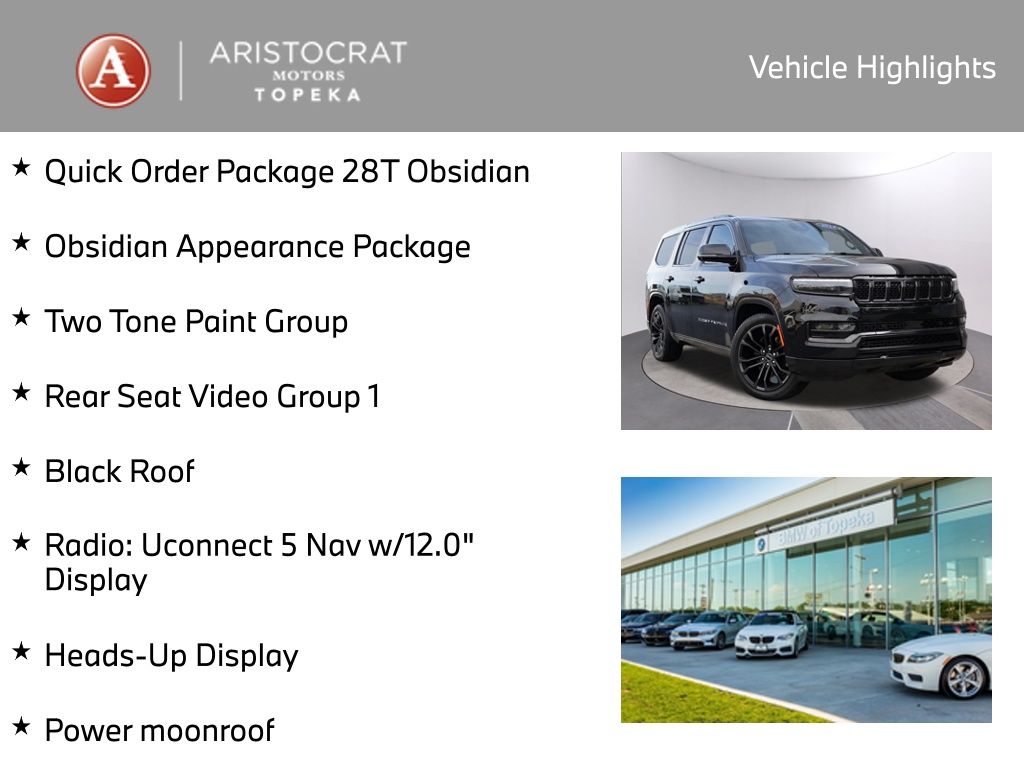 Used 2024 Jeep Grand Wagoneer Series III with VIN 1C4SJVGP7RS173778 for sale in Kansas City