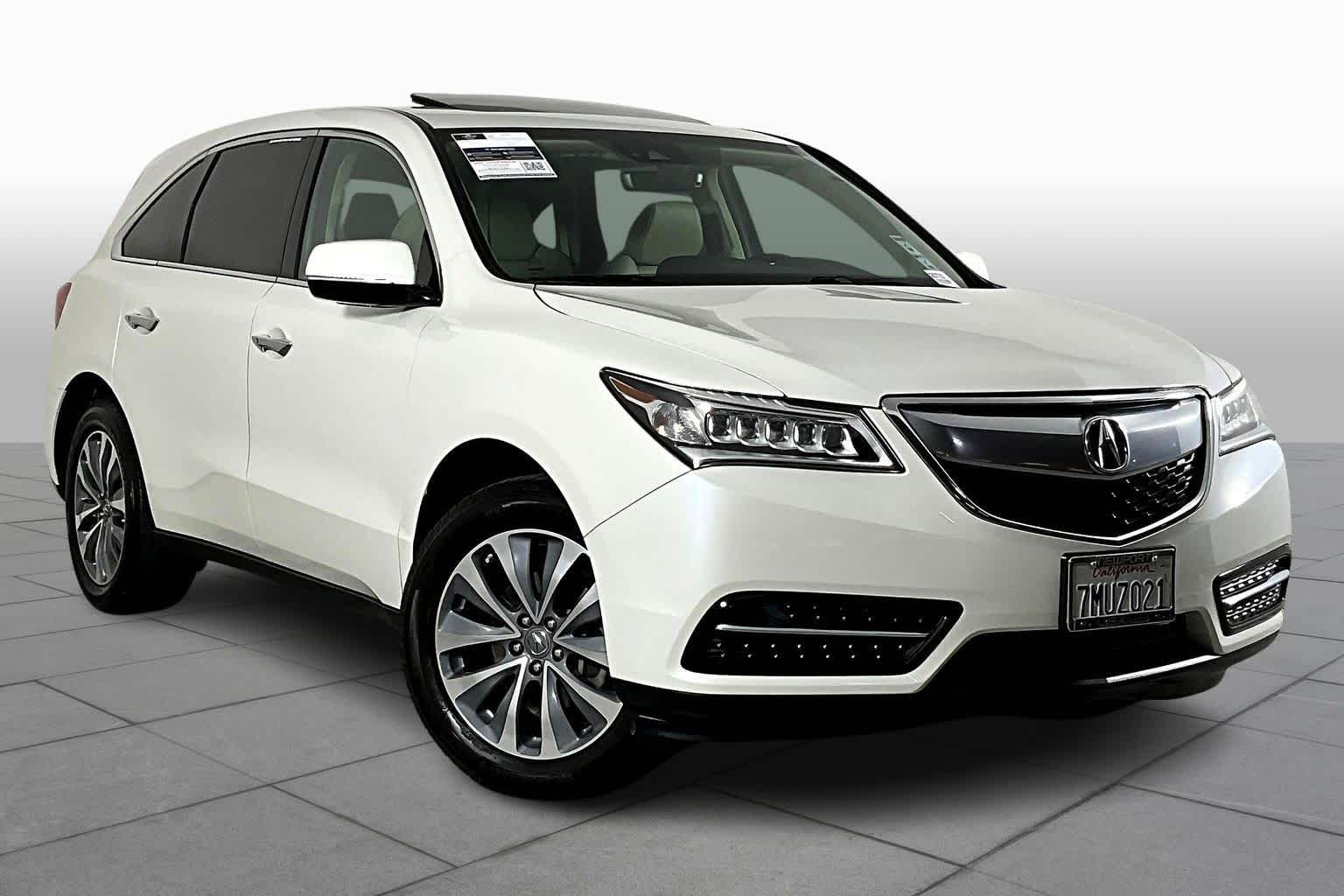 Used 2016 Acura MDX Technology Package with VIN 5FRYD3H45GB007293 for sale in Newport Beach, CA