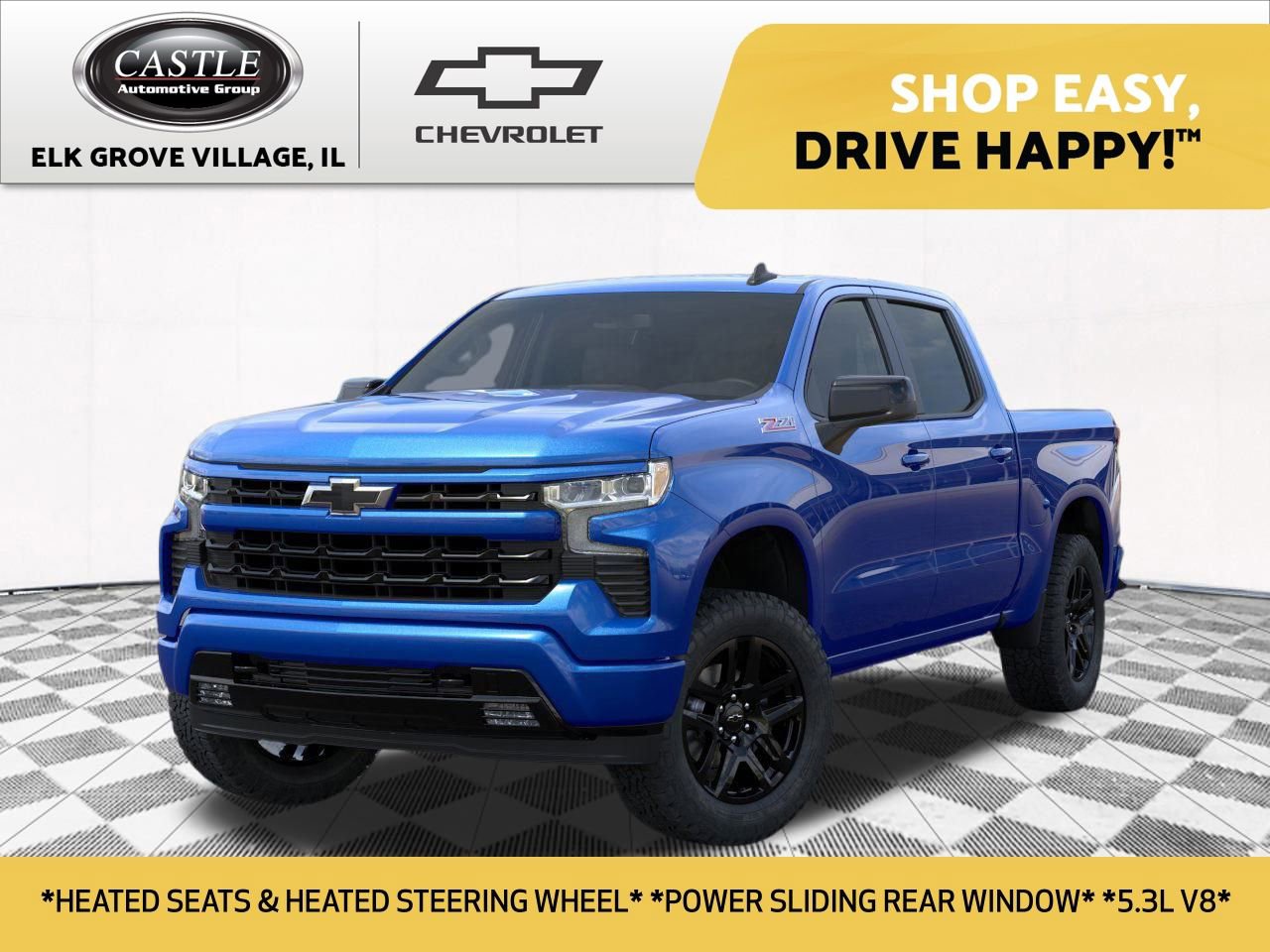New 2025 Riptide Blue Metallic Chevrolet RST image 1