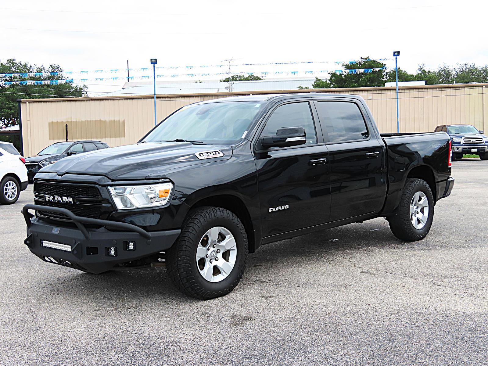 Used 2022 Diamond Black Crystal Pearlcoat Ram Lone Star image 1