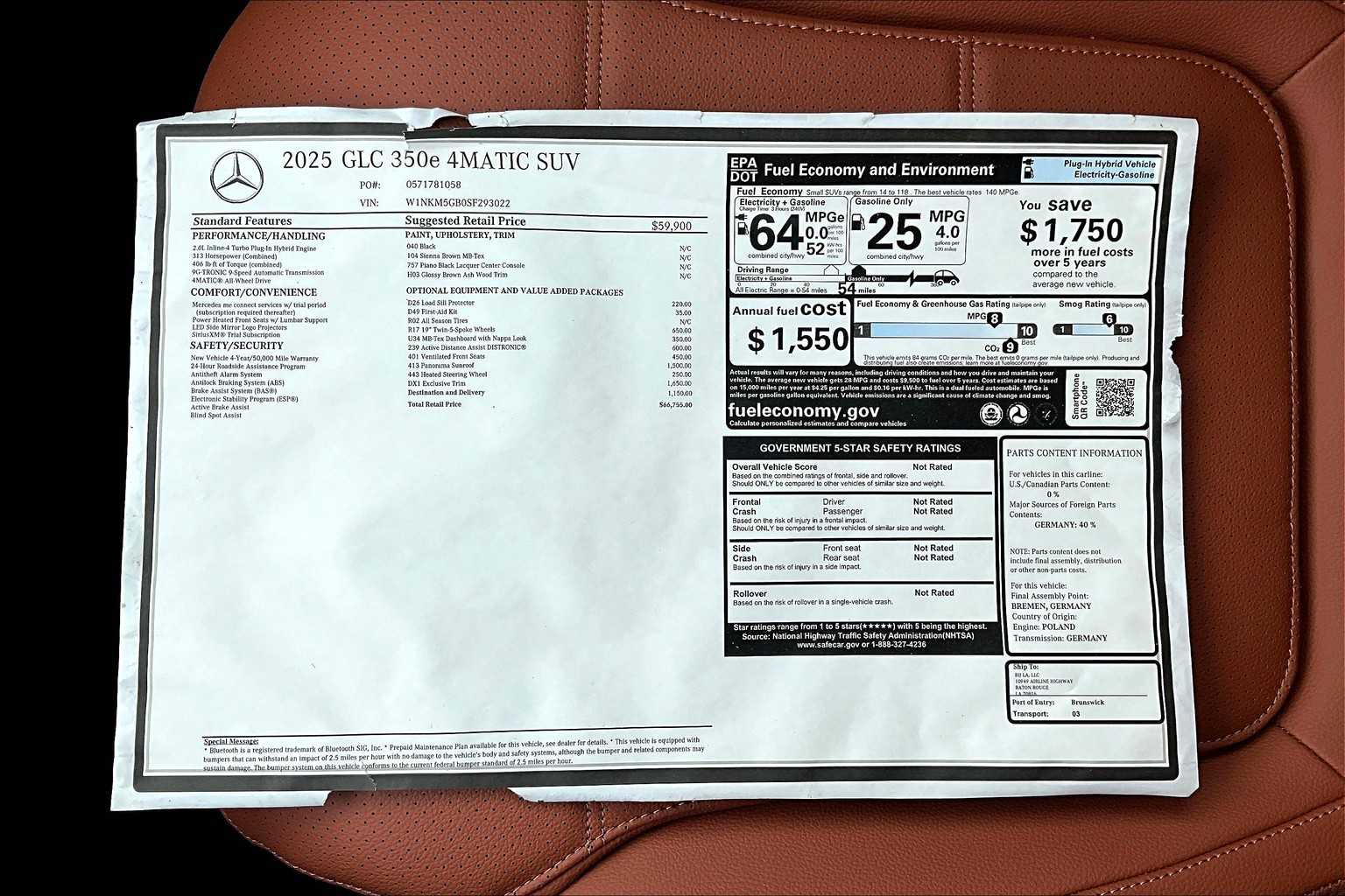 2025 Mercedes Benz GLC 350e 4MATIC photo 14