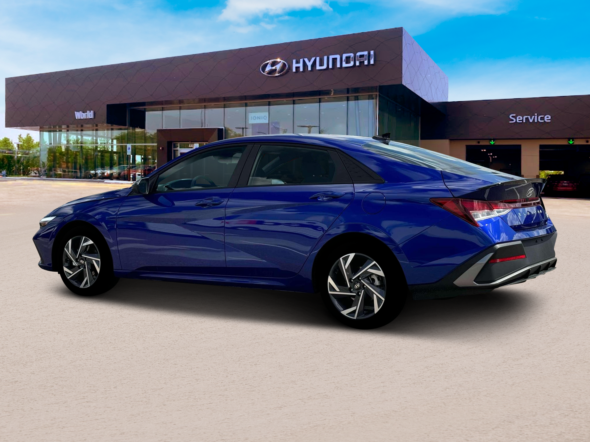 New 2025 Intense Blue Hyundai SEL Sport image 4