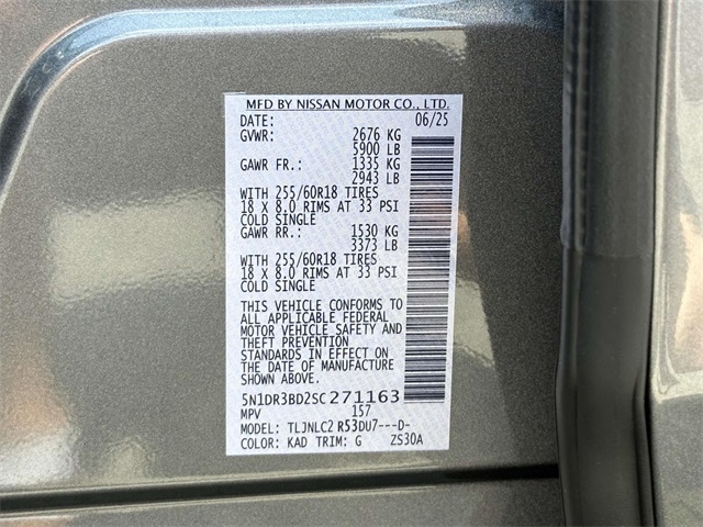 2025 Nissan Pathfinder SV photo 25
