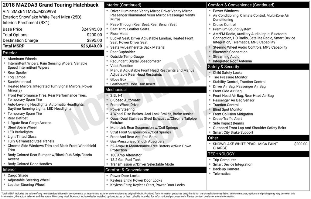 2018 MAZDA MAZDA3 - Image 29