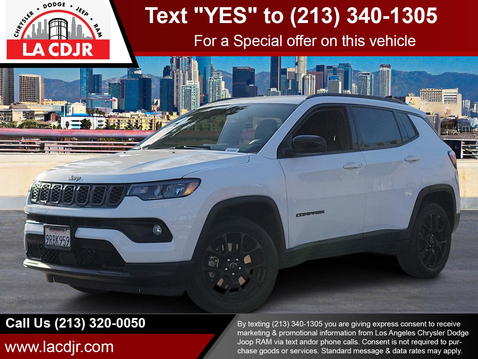 Used 2025 Bright White Clearcoat Jeep Latitude image 1