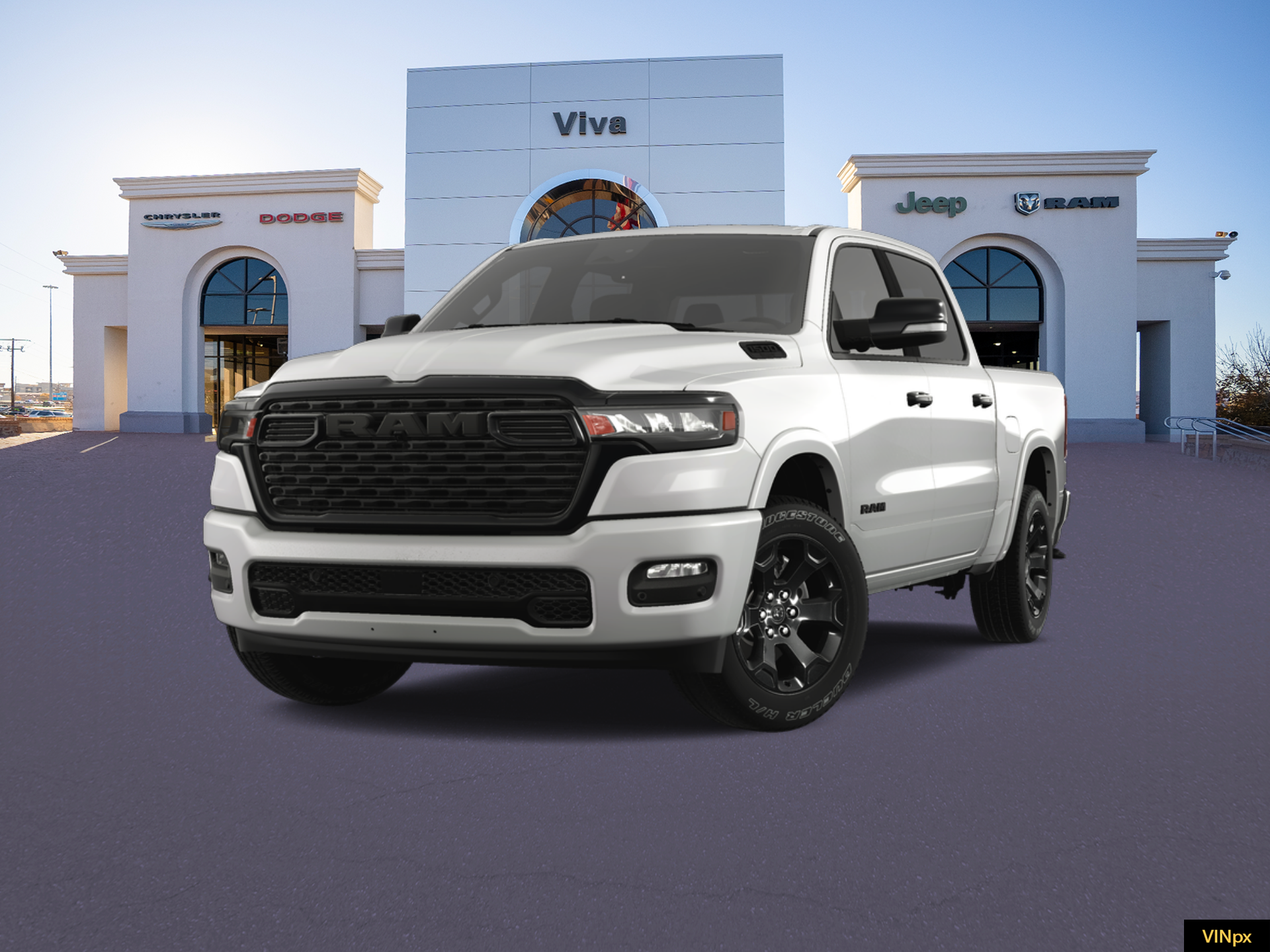 New 2025 Bright White Clear-Coat Exterior Paint RAM Lone Star image 1