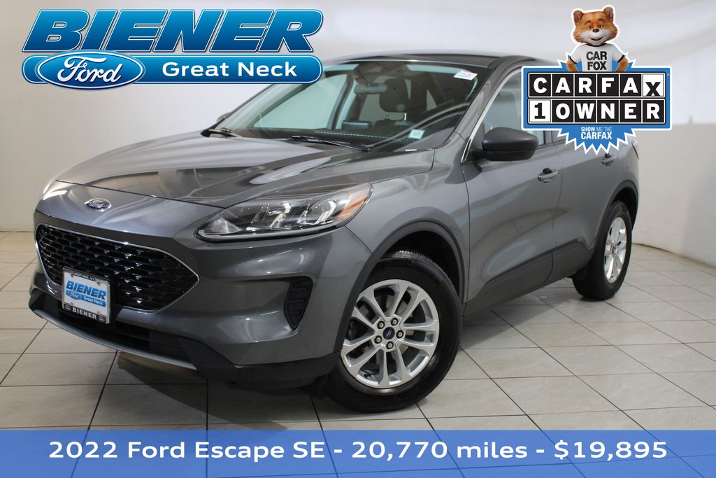 Certified Used 2022 Gray Ford SE image 1