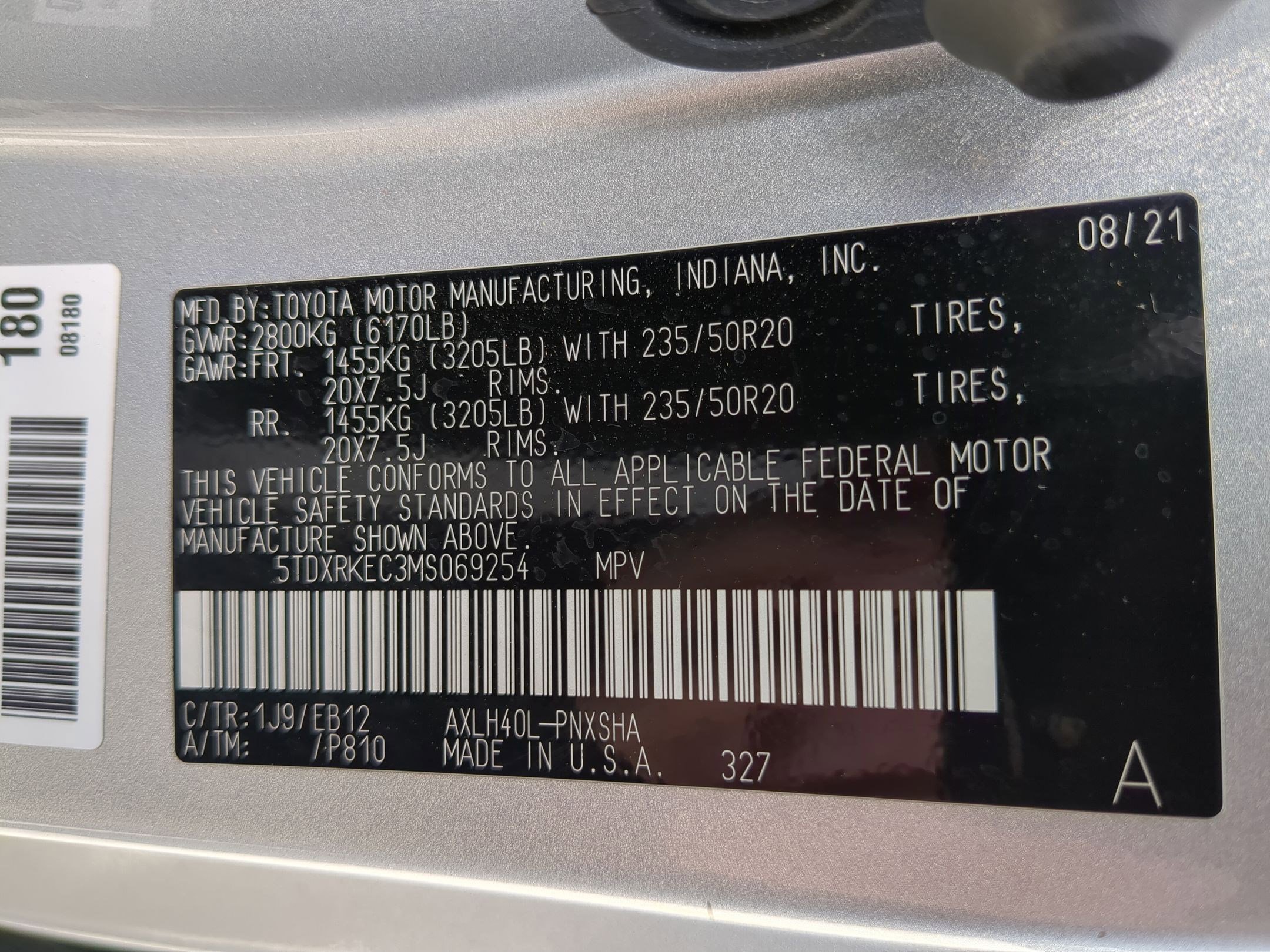 2021 Toyota Sienna XSE photo 21