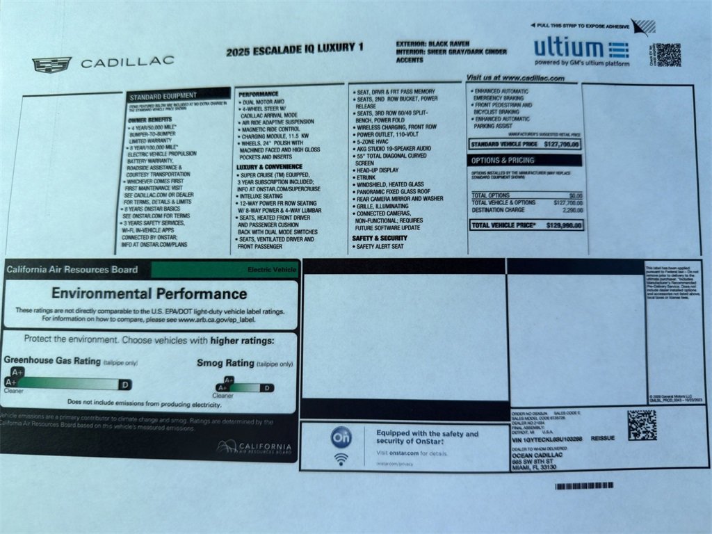 Used 2025 Cadillac Escalade IQ Luxury 1 with VIN 1GYTECKL6SU103288 for sale in Saint Joseph, MO