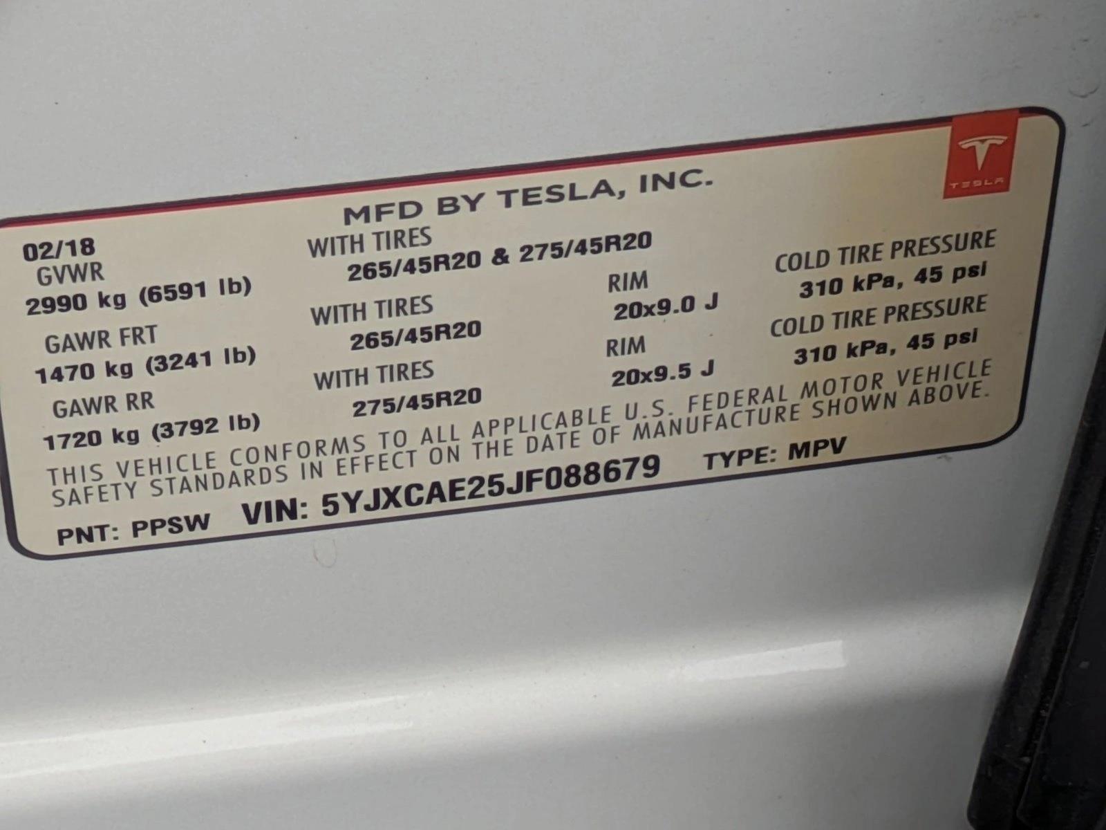 2018 Tesla Model X 75D photo 25