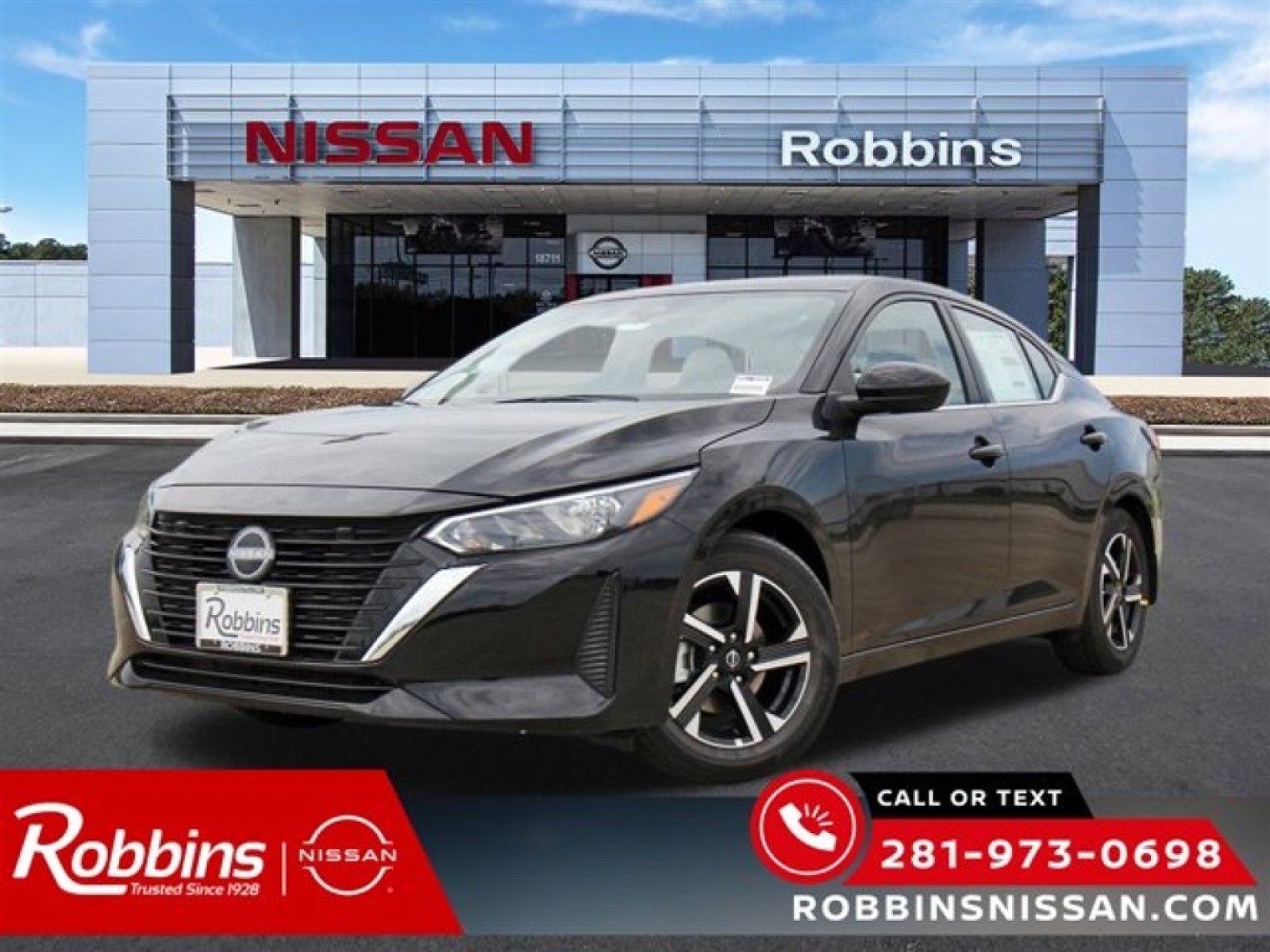 2025 Nissan Sentra SV Black at Robbins Nissan