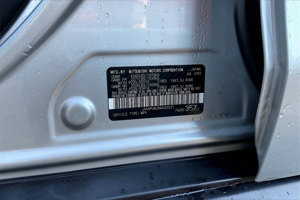 2022 Mitsubishi Outlander Sport ES photo 29