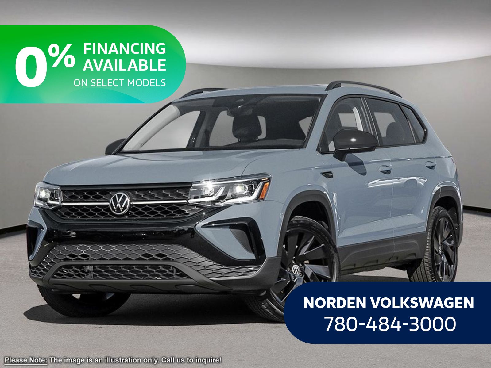 New 2024 Volkswagen Taos COMFORTLINE BLACK EDITION PURE GREY W/ BLACK