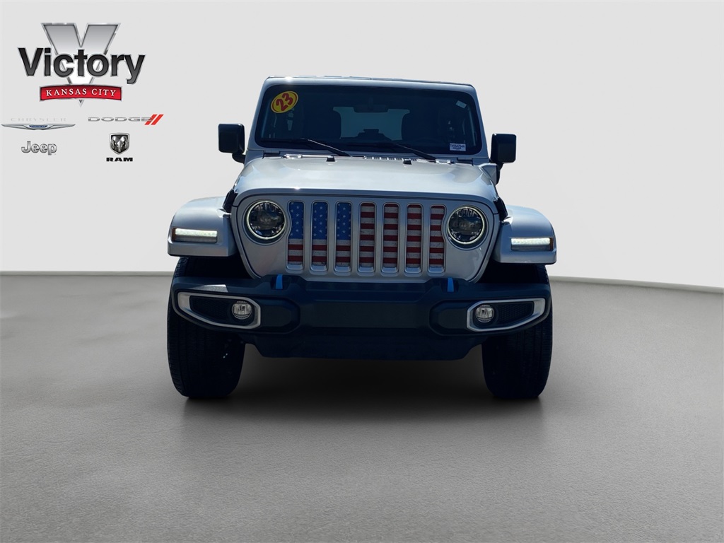 Used 2023 Jeep Wrangler 4xe Sahara 4XE with VIN 1C4JJXP66PW516357 for sale in Kansas City