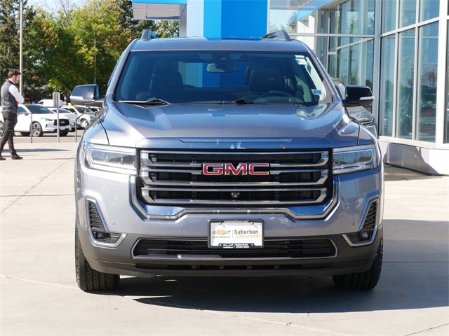 Used 2021 GMC Acadia AT4 with VIN 1GKKNLLSXMZ221510 for sale in Eden Prairie, Minnesota