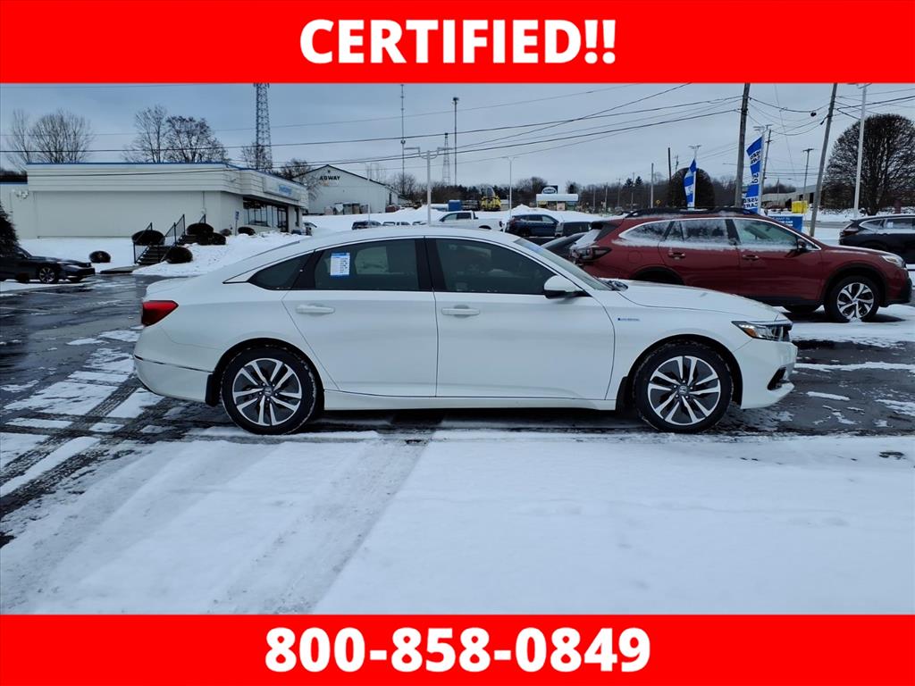 Certified 2022 Honda Accord Hybrid EX-L with VIN 1HGCV3F59NA021032 for sale in Northfield, Minnesota