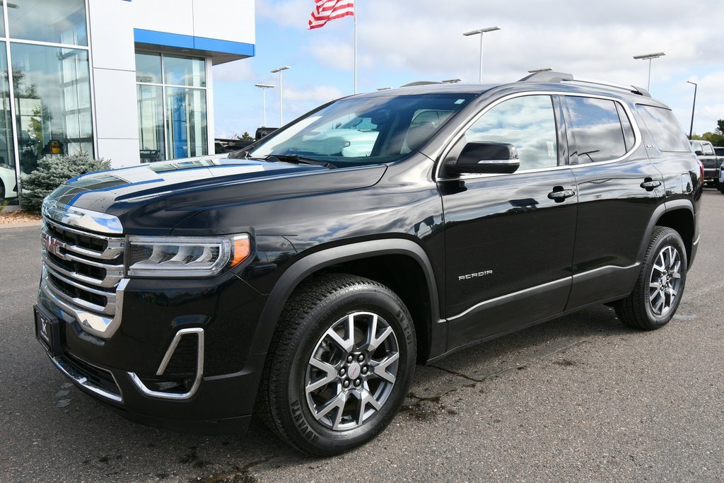 Certified 2023 GMC Acadia SLT with VIN 1GKKNUL42PZ250916 for sale in North Branch, Minnesota