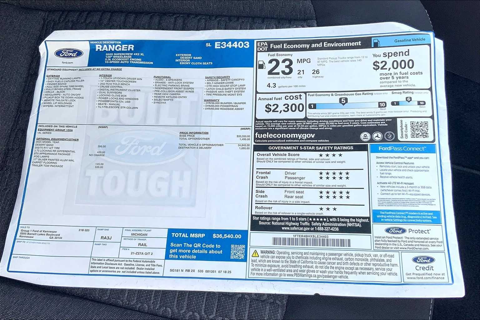 2025 Ford Ranger XL photo 15
