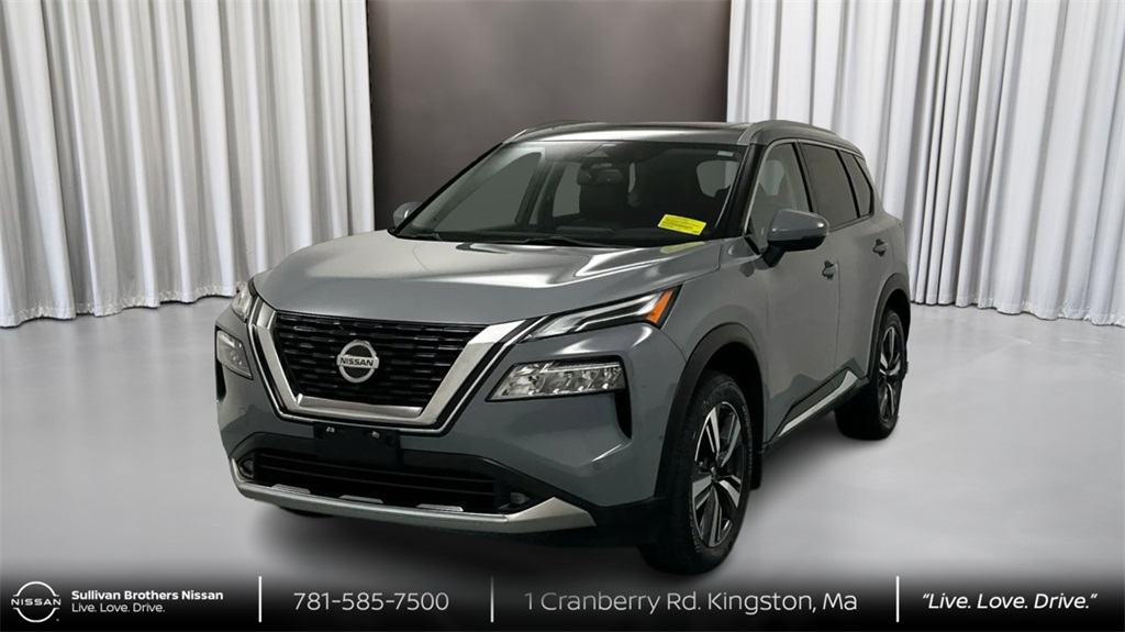 Certified Used 2021 Gray Nissan Platinum image 1