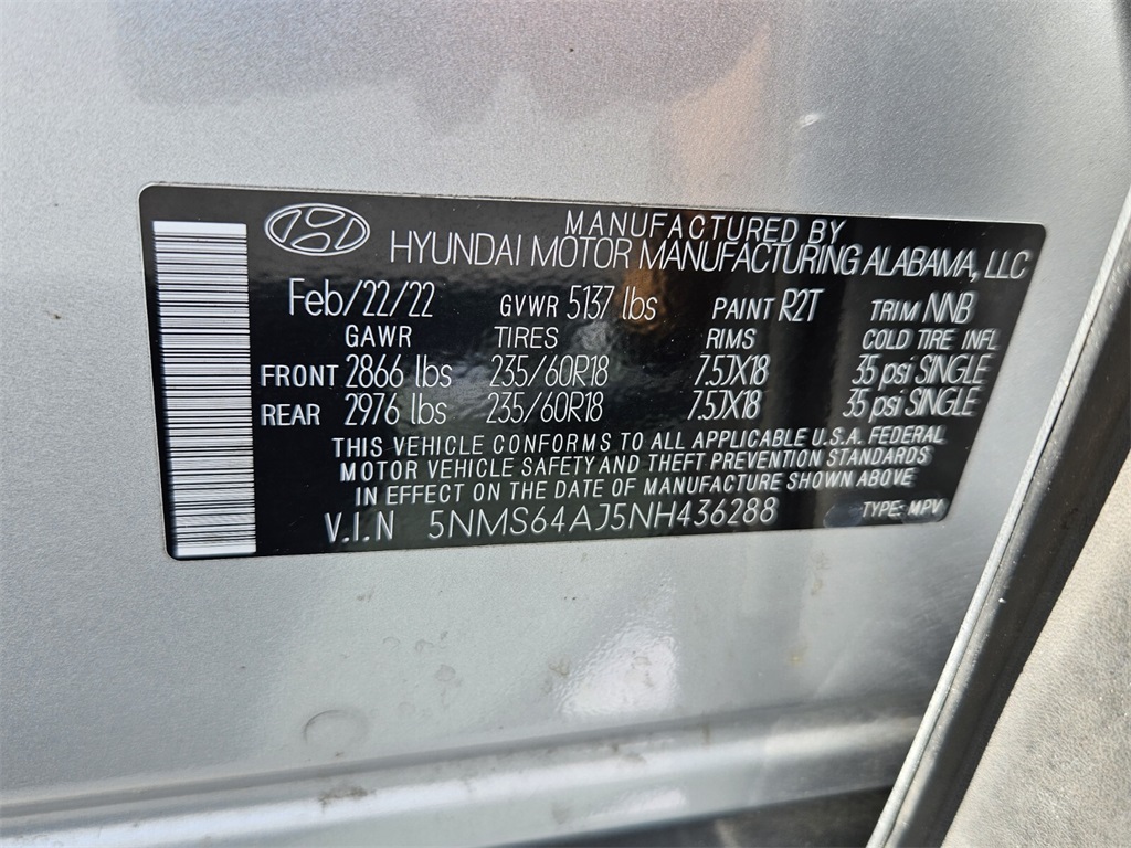 2022 Hyundai Santa Fe XRT photo 15
