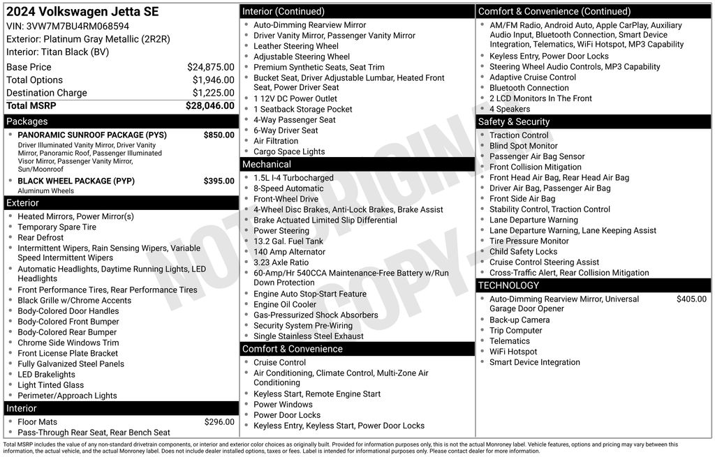 2024 Volkswagen Jetta SE
