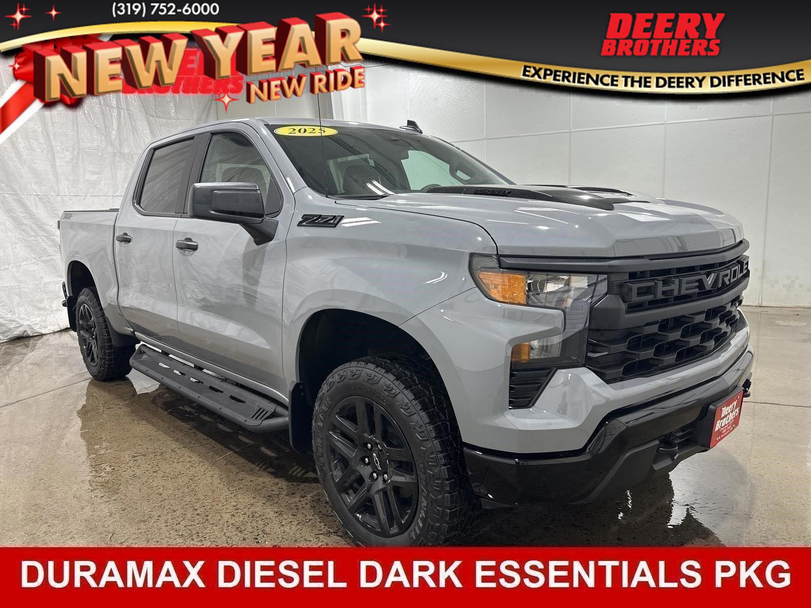New 2025 Chevrolet Silverado 1500 Custom Trail Boss Crew Cab in 