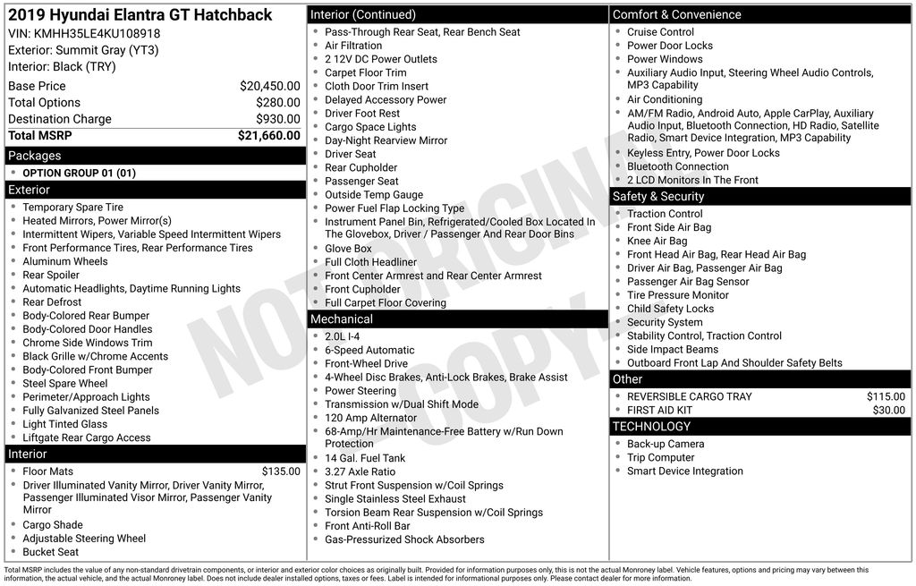 2019 Hyundai Elantra GT GT's photo