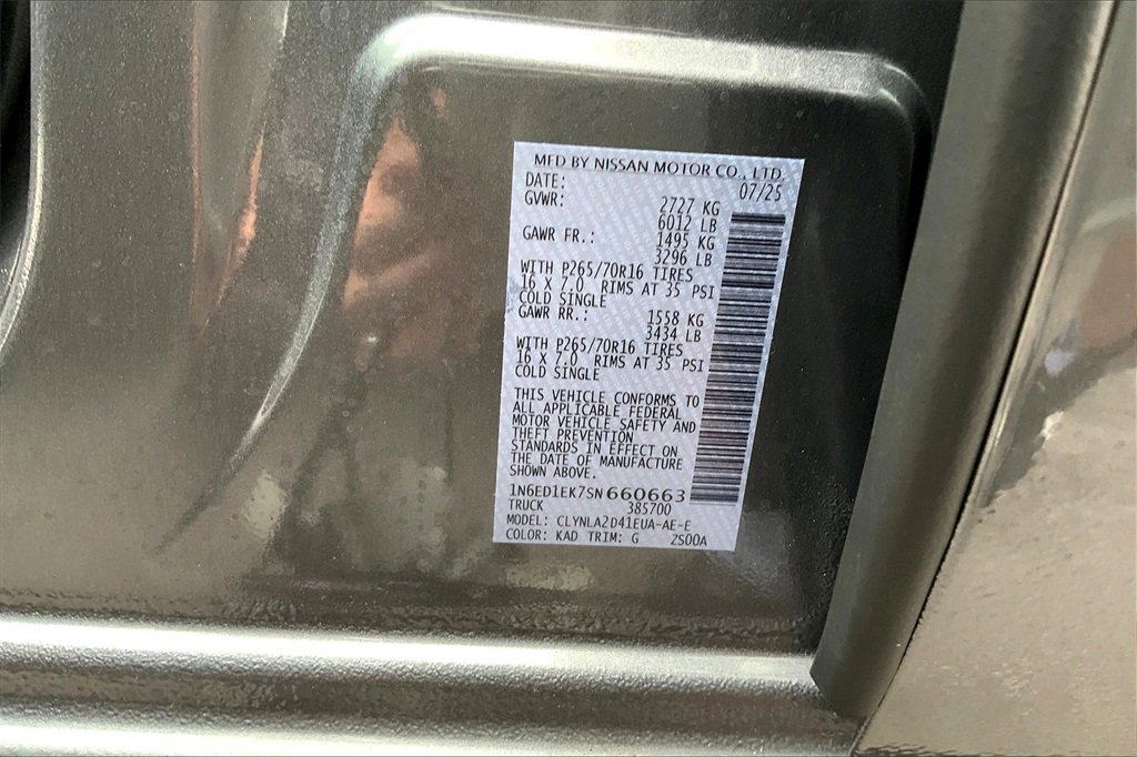 2025 Nissan Frontier S photo 12