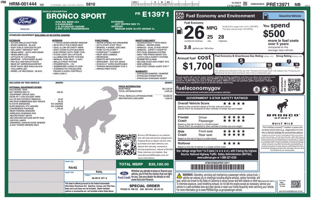 2023 Ford Bronco Sport Big Bend's photo