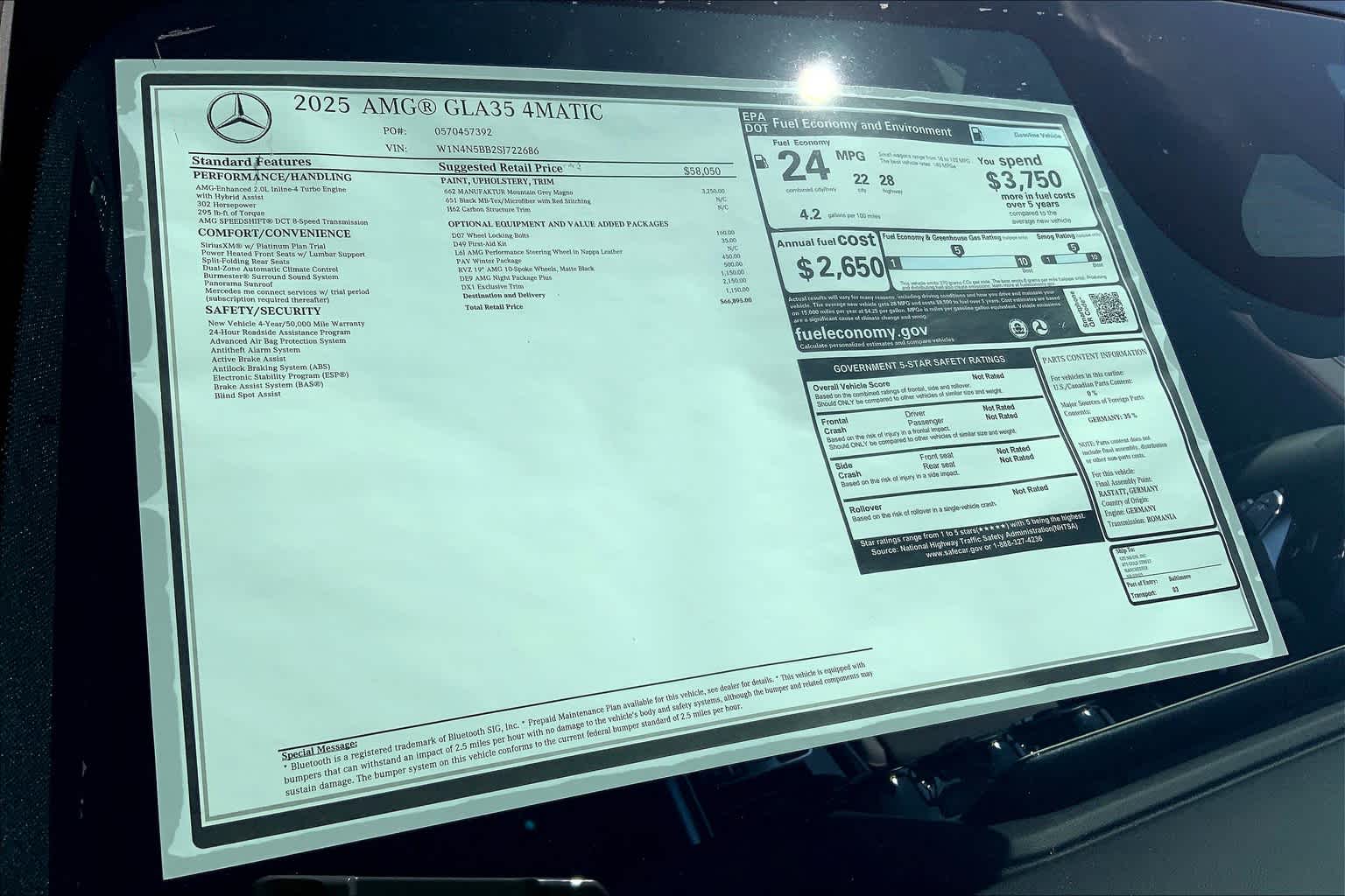 2025 Mercedes Benz GLA AMG 35 4MATIC photo 16