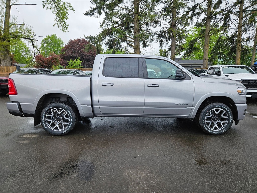 New 2025 Billet Silver Metallic Clear-Coat Exterior Paint RAM Laramie image 8