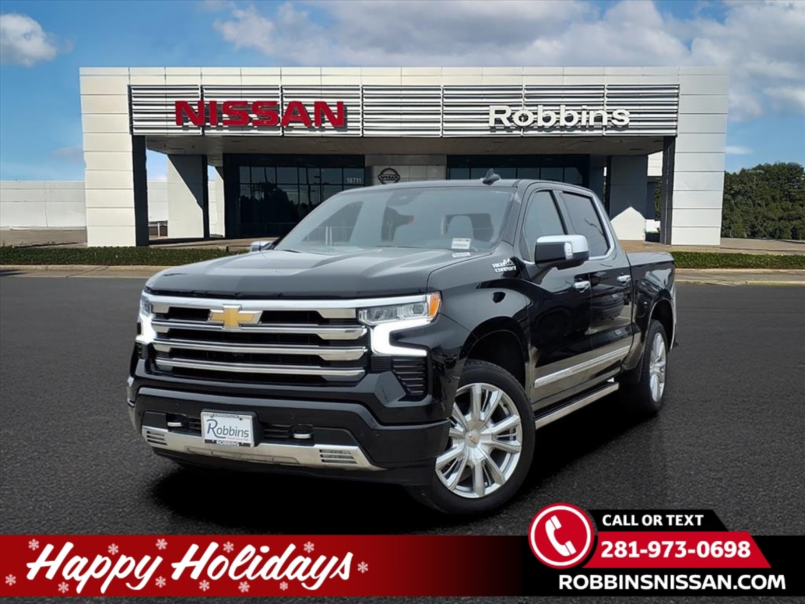 2025 Chevrolet Silverado 1500 High Country Black at Robbins Nissan