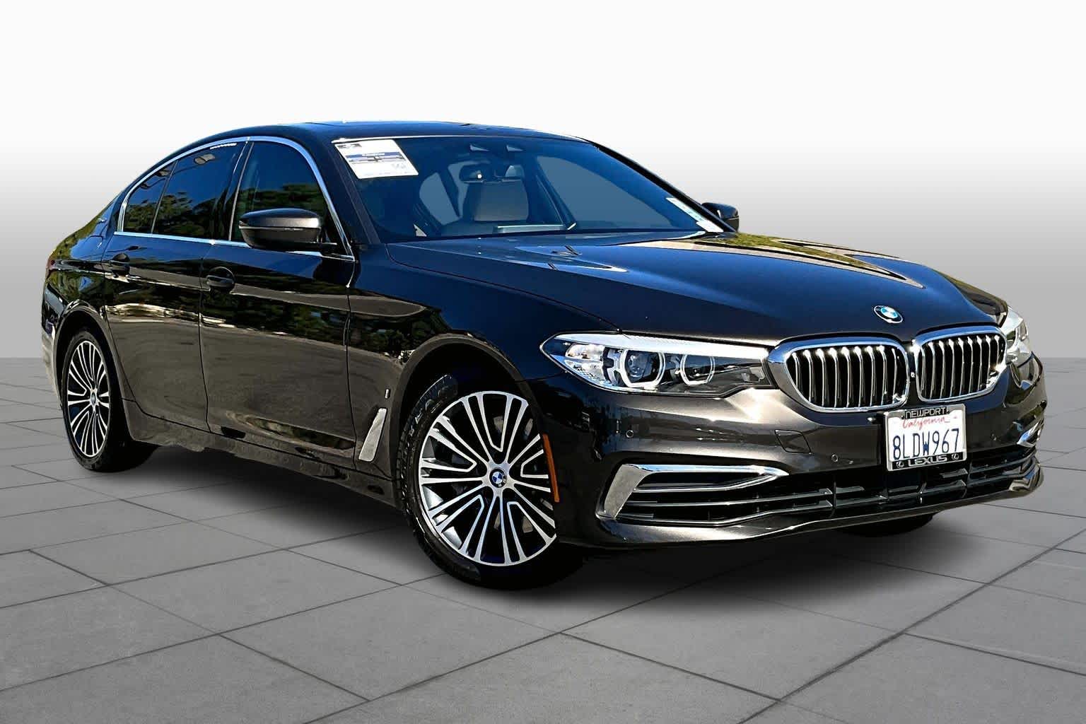 Used 2019 BMW 5 Series 530e with VIN WBAJA9C57KB393027 for sale in Newport Beach, CA