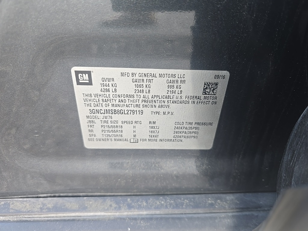 2016 Chevrolet Trax LTZ photo 11