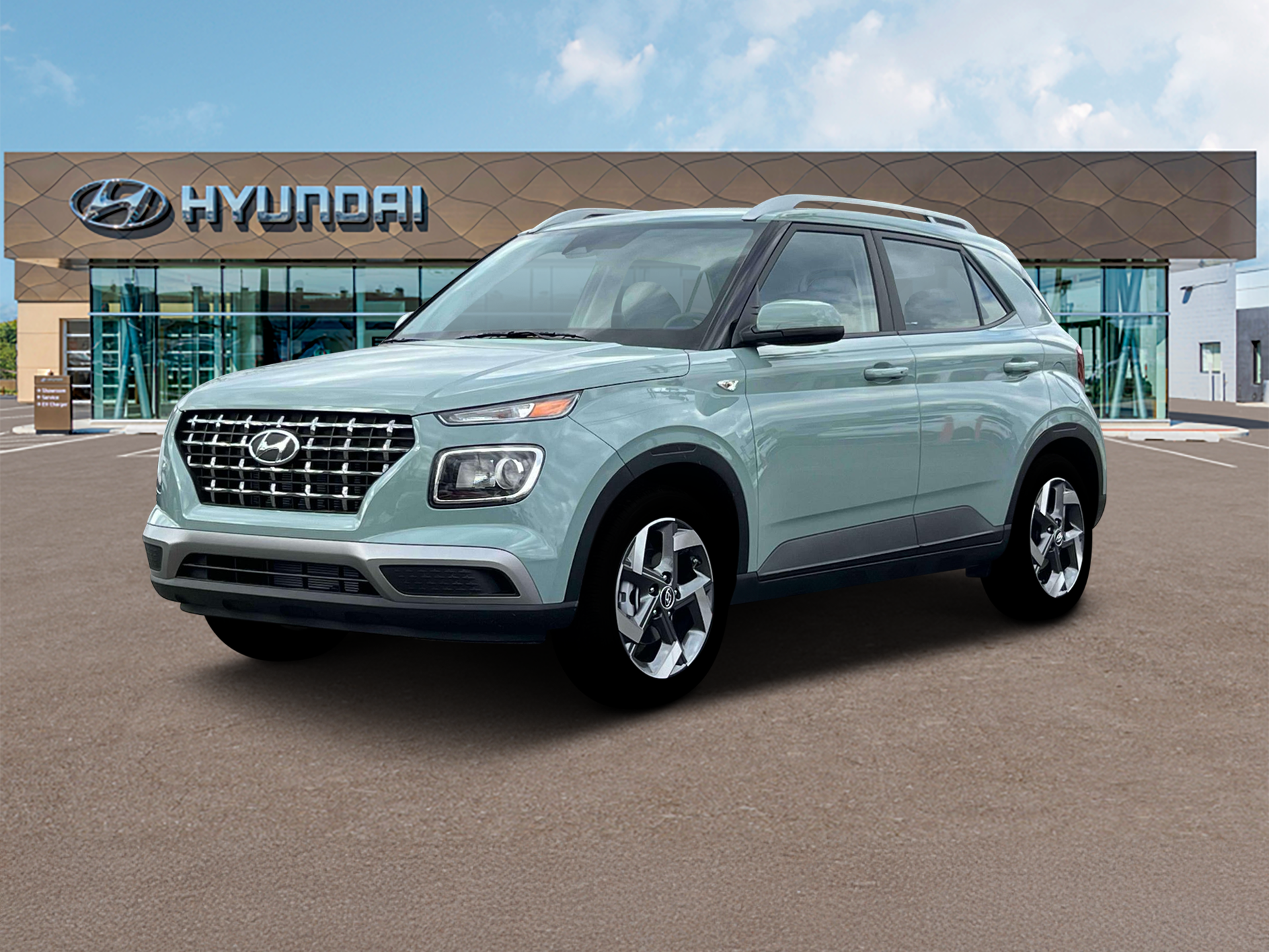 New 2025 Green Hyundai SEL image 1