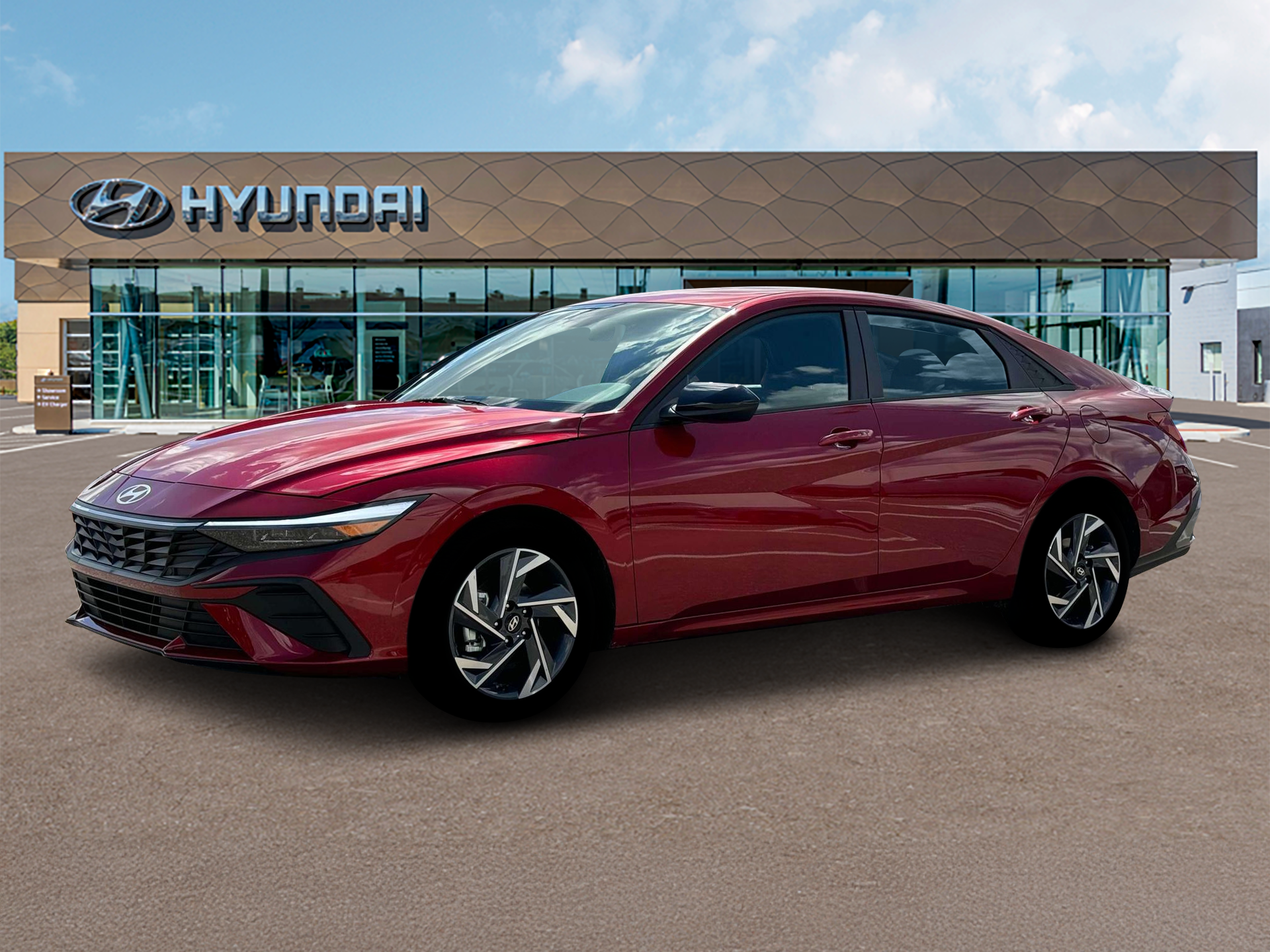 New 2025 Red Hyundai SEL Sport image 2