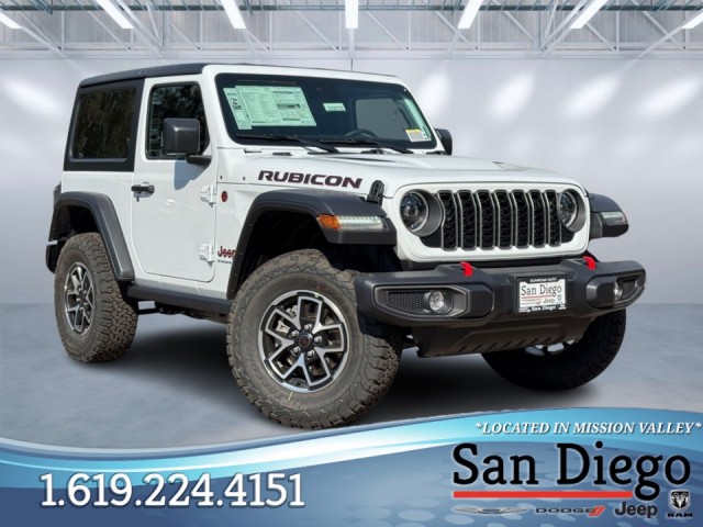 Jeep Rubicon 電動乗用車 ホワイト New 2025 Jeep Wrangler 4xe Rubicon Convertible in San