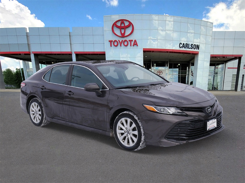 Certified 2019 Toyota Camry LE with VIN 4T1B11HK0KU856312 for sale in Minneapolis, Minnesota