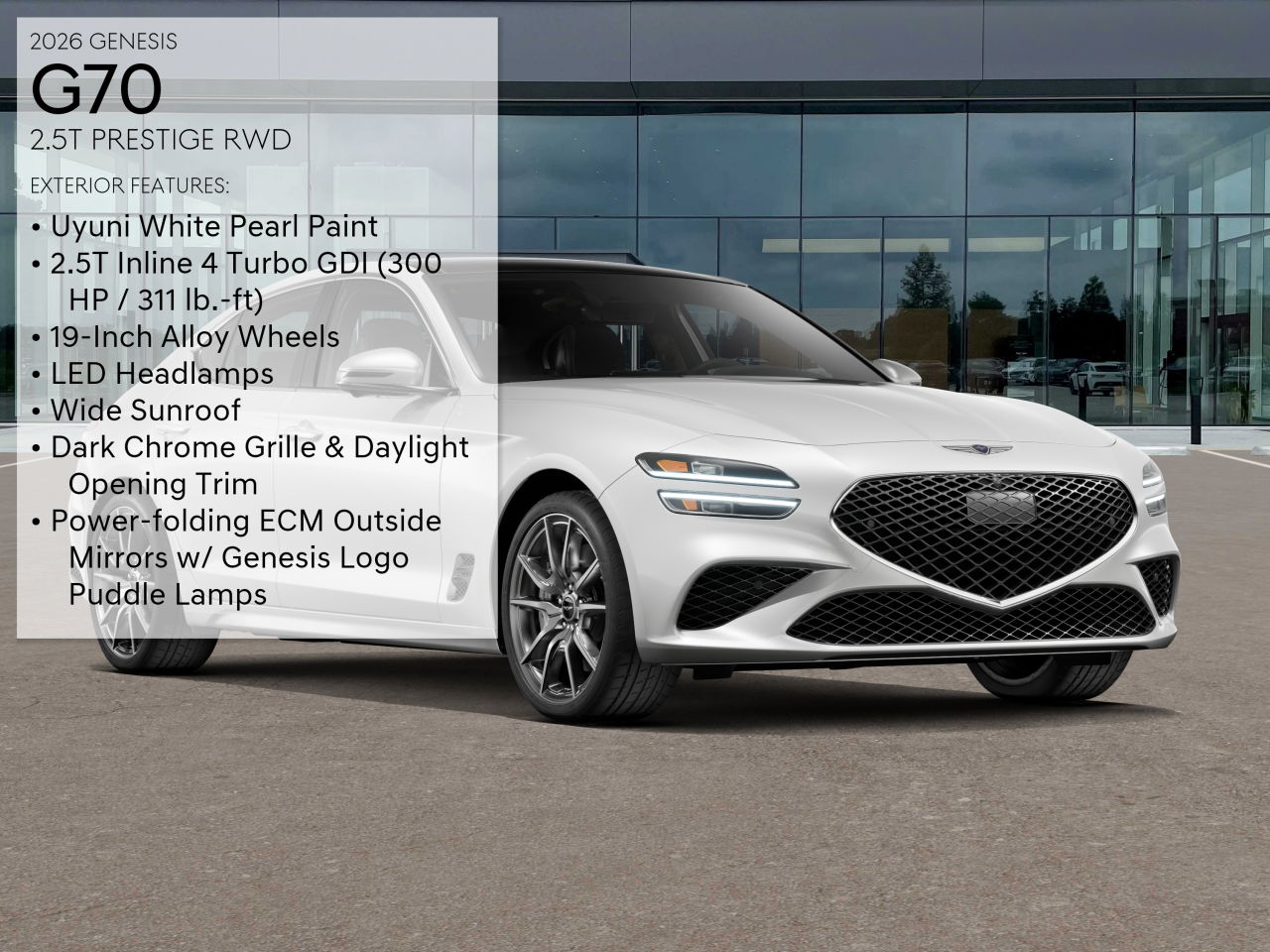 2026 Genesis G70 2.5T Prestige photo 3