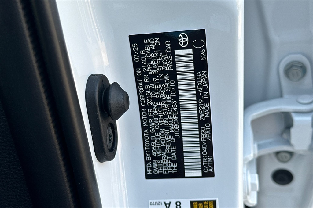 2025 Toyota Corolla Hybrid LE photo 23