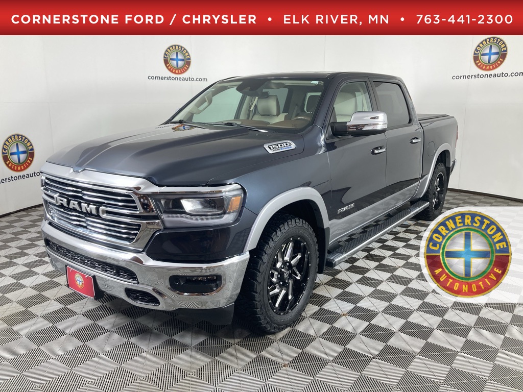 Used 2021 RAM Ram 1500 Pickup Laramie with VIN 1C6SRFJT0MN746443 for sale in Elk River, Minnesota
