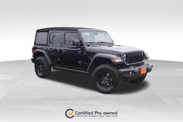 CERTIFIED PRE-OWNED 2024 JEEP WRANGLER WILLYS 4WD 4D SPORT UTILITY