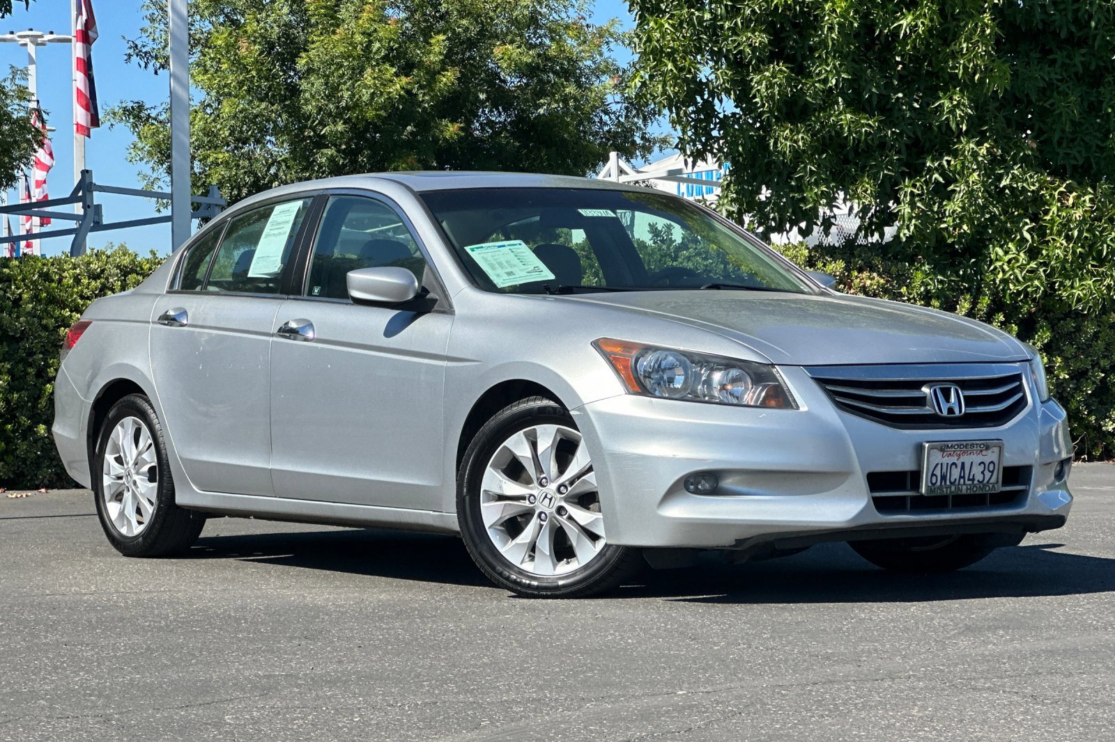 Used 2012 Honda Accord EX-L V6 with VIN 1HGCP3F84CA025751 for sale in Modesto, CA
