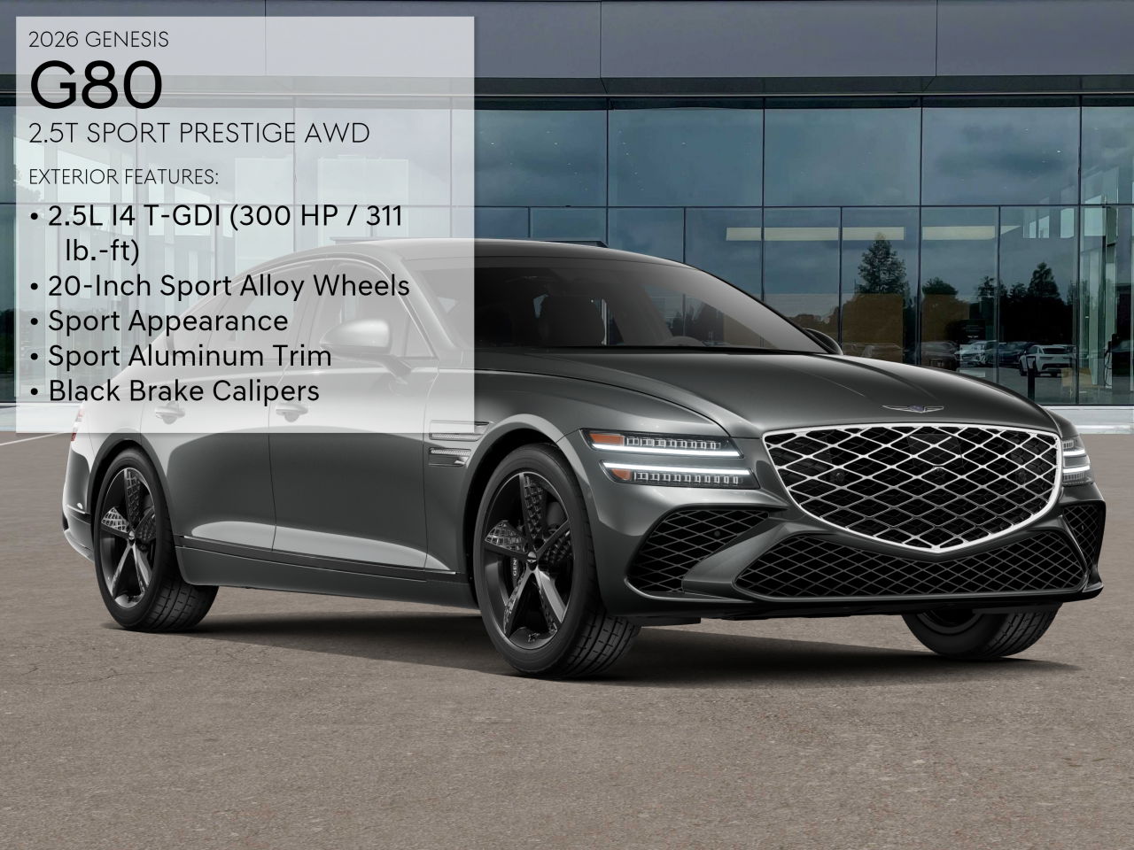 2026 Genesis G80 2.5T Sport Prestige AWD photo 3