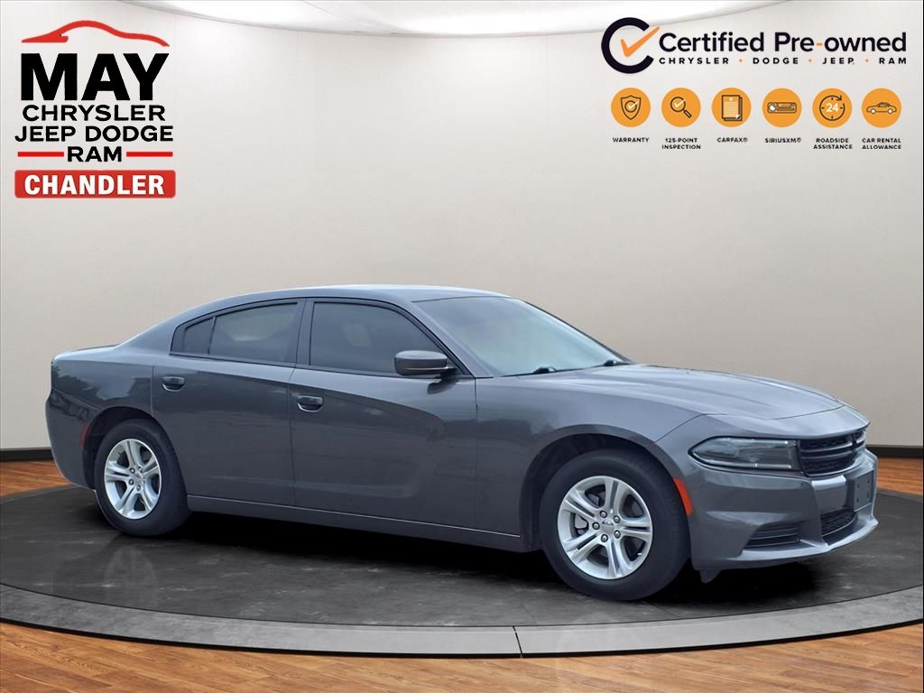 Used 2022 Dodge Charger SXT with VIN 2C3CDXBG4NH251101 for sale in Chandler, OK